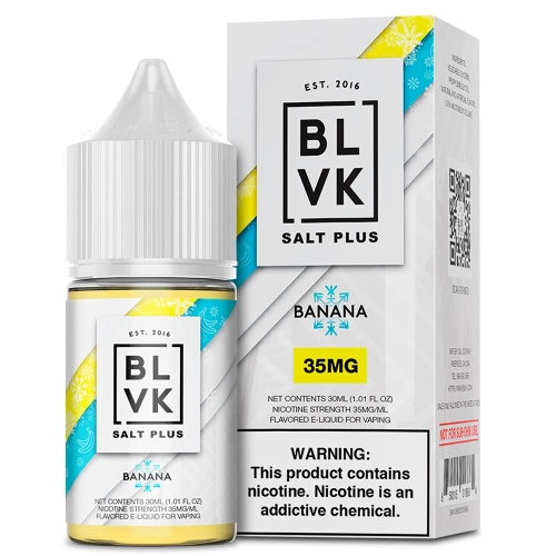 BLVK PLUS SALT - BANANA ICE 30ML 35MG