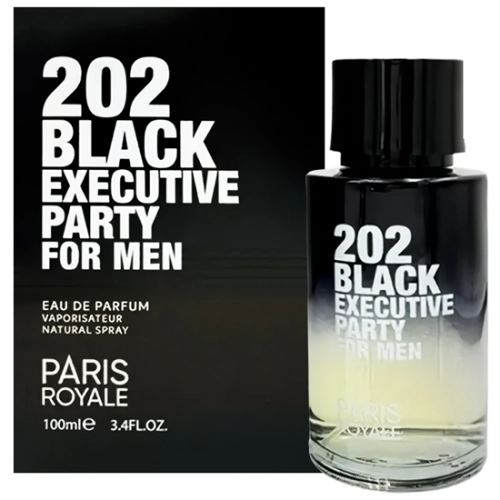 PERFUME PARIS ROYALE 202 BLACK EXECUTIVE EDP - 100ML
