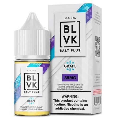 BLVK PLUS SALT - GRAPE ICE 30ML 35MG