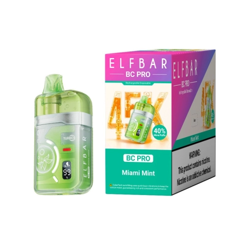 ELFBAR BC PRO 45000 PUFFS MIAMI MINT