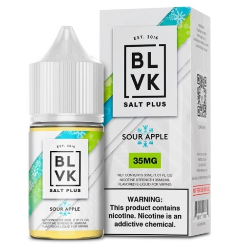 BLVK PLUS SALT - SOUR APPLE IC 30ML 50MG