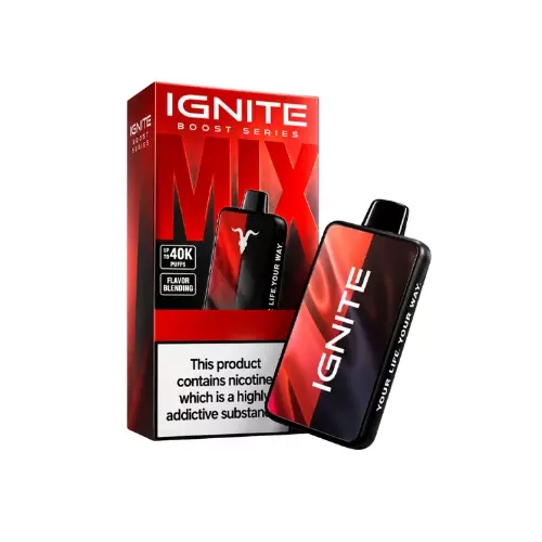 IGNITE V400 MIX BOOST 40000 PUFFS GRAPE ICE/STRAWBERRY
