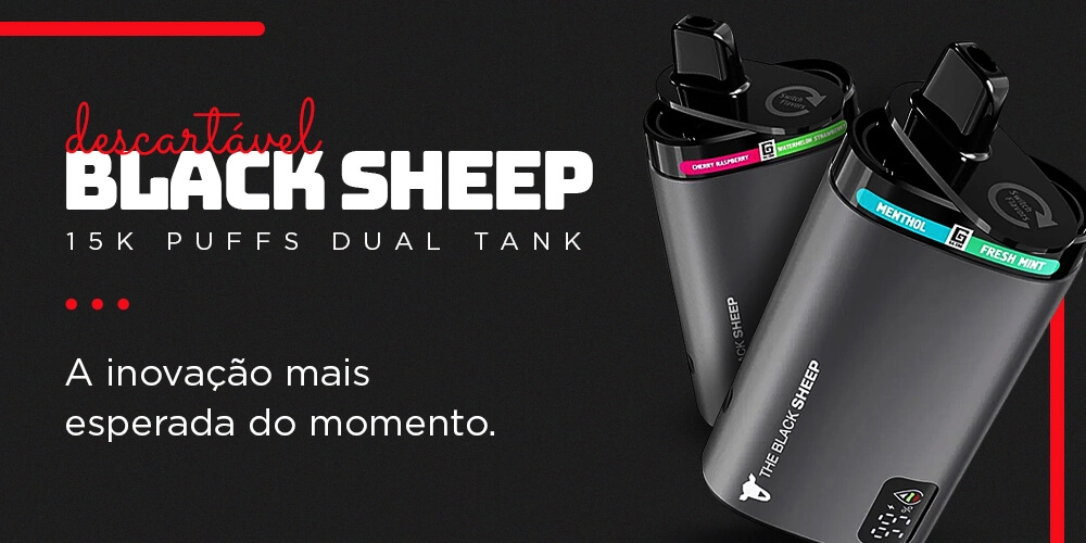 Slider - Descartável Black Sheep 15K Dual Tank